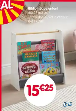 b&m Bibliothèque enfant offre