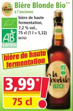 Norma Bière Blonde Bio offre