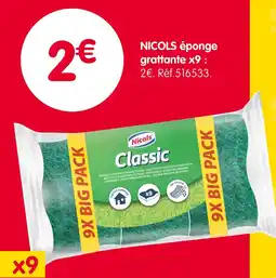 b&m NICOLS Éponge grattante x9 offre