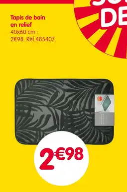 b&m Tapis de bain en relief offre