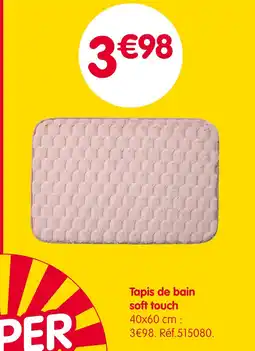 b&m Tapis de bain soft touch offre