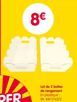 b&m Lot de 2 boîtes de rangement offre