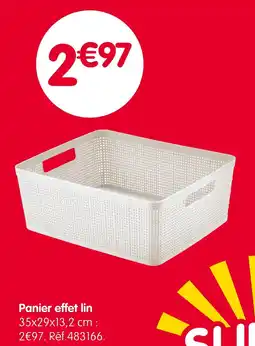 b&m Panier effet lin offre