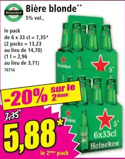 Norma Bière blonde offre