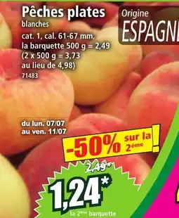 Norma Pêches plates offre