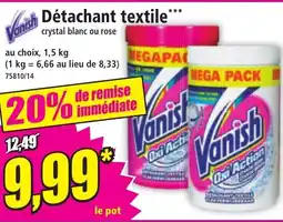 Norma VANISH Détachant textile offre