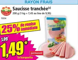 Norma Saucisse tranchée offre