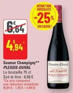 G20 Saumur Champigny PLESSIS-DUVAL offre