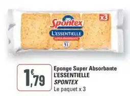 G20 Eponge Super Absorbante L'ESSENTIELLE SPONTEX offre