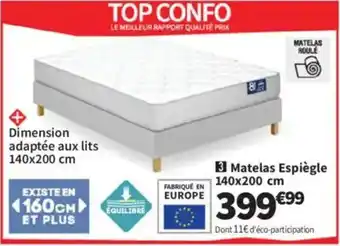Conforama Matelas Espiègle offre
