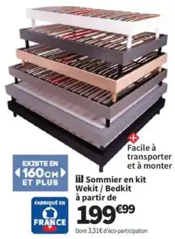 Conforama Sommier en kit Wekit / Bedkit à partir de offre