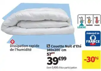 Conforama Couette Nuit d'Eté offre