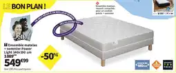 Conforama Ensemble matelas + sommier Power Light offre