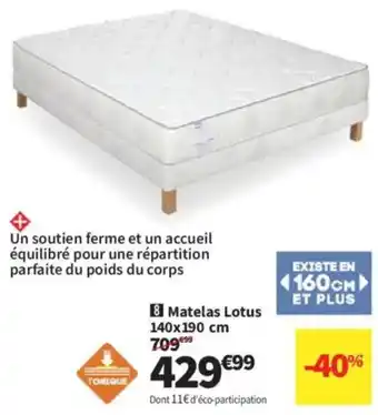 Conforama Matelas Lotus offre