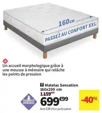 Conforama Matelas Sensation offre