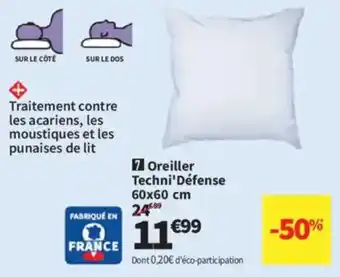 Conforama Oreiller Techni'Défense offre