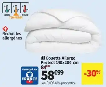 Conforama Couette Allergo Protect offre