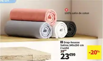 Conforama Drap-housse Satina offre