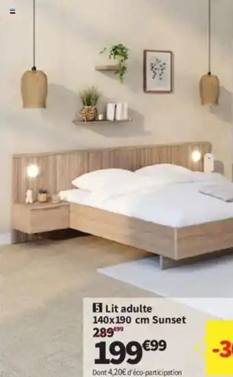 Conforama Lit adulte Sunset offre