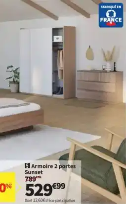 Conforama Armoire 2 portes Sunset offre