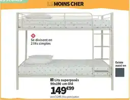 Conforama Lits superposés offre