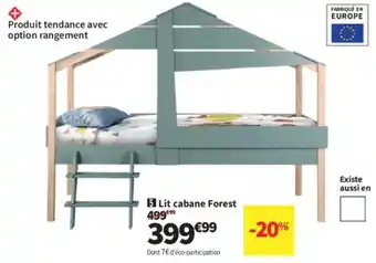 Conforama Lit cabane Forest offre