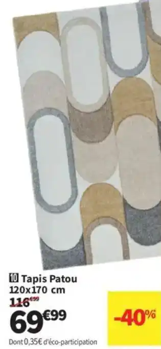 Conforama Tapis Patou offre