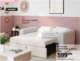Conforama Canapé convertible 2 places Mika offre