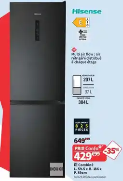 Conforama Hisense Combiné offre