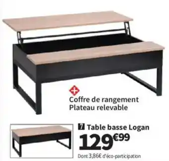 Conforama Table basse Logan offre