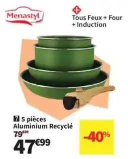 Conforama 5 pièces Aluminium Recyclé offre