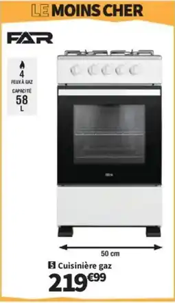 Conforama Cuisinière gaz offre