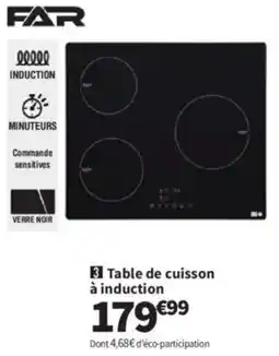 Conforama Table de cuisson à induction offre