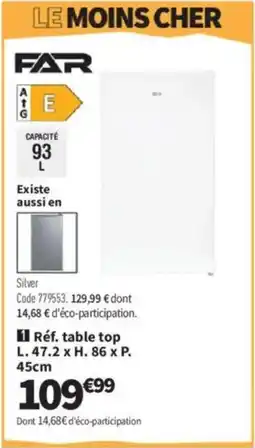 Conforama Réf. table top offre