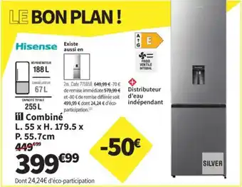 Conforama Hisense Combiné offre