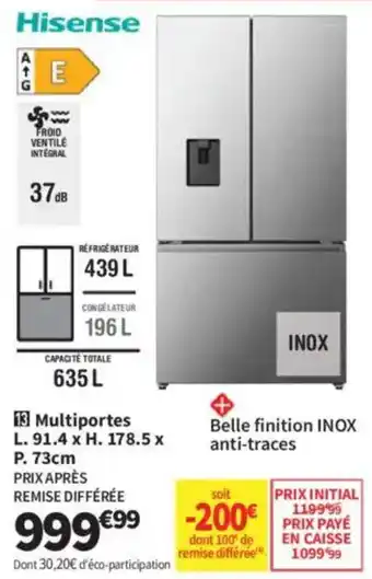 Conforama Hisense Multiportes offre