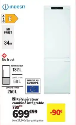 Conforama Réfrigérateur combiné intégrable offre