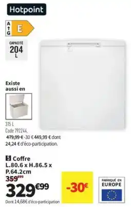 Conforama Coffre offre