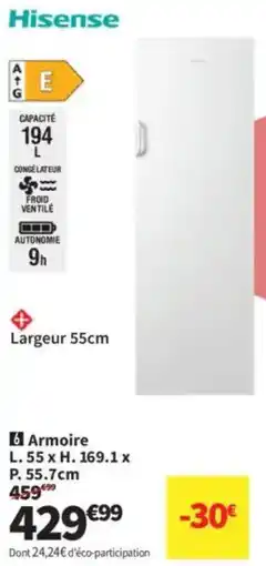 Conforama Hisense Armoire offre