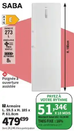 Conforama SABA Armoire offre