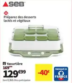 Conforama SEB Yaourtière offre