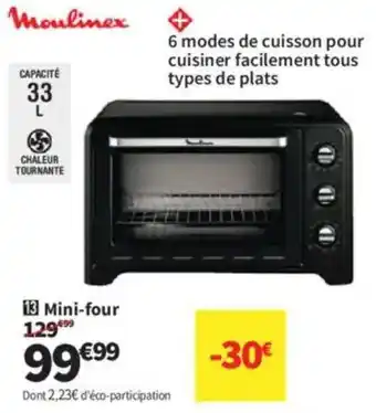 Conforama Moulinex Mini-four offre