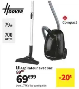 Conforama Hoover Aspirateur avec sac offre