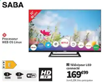 Conforama SABA Téléviseur LED connecté offre