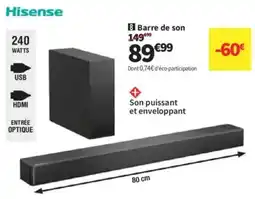 Conforama Hisense Barre de son offre