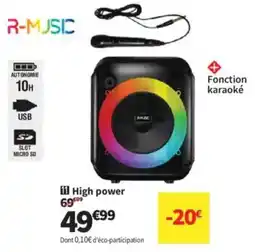 Conforama R-Music High power offre