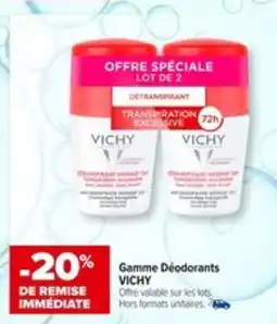 Carrefour VICHY Gamme Déodorants offre