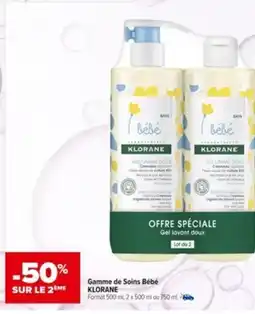 Carrefour KLORANE Gamme de Soins Bébé offre