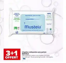 Carrefour MUSTELA Lingettes nettoyantes sans parfum offre