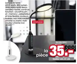 Möbel Martin Lampe de table LED-9 watts, 800 Lumen offre